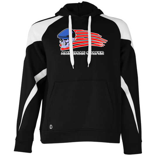 OPG Custom Design #12. Golf America. Male Edition. Colorblock Fleece Hoodie