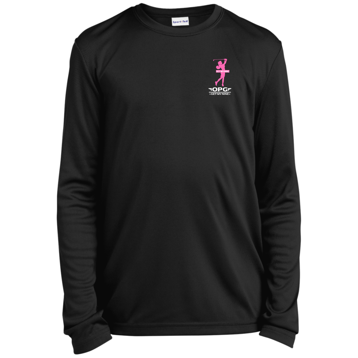 OPG Custom Design #16. Get My Nine. Female Version. Youth 100% Polyester Long Sleeve Tee