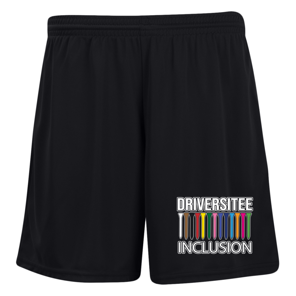 ZZZ#06 OPG Custom Design. DRIVER-SITEE & INCLUSION. Ladies' Moisture-Wicking 7 inch Inseam Training Shorts