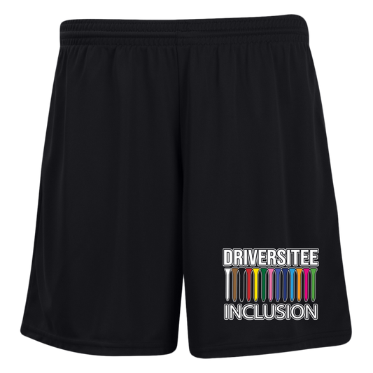 ZZZ#06 OPG Custom Design. DRIVER-SITEE & INCLUSION. Ladies' Moisture-Wicking 7 inch Inseam Training Shorts