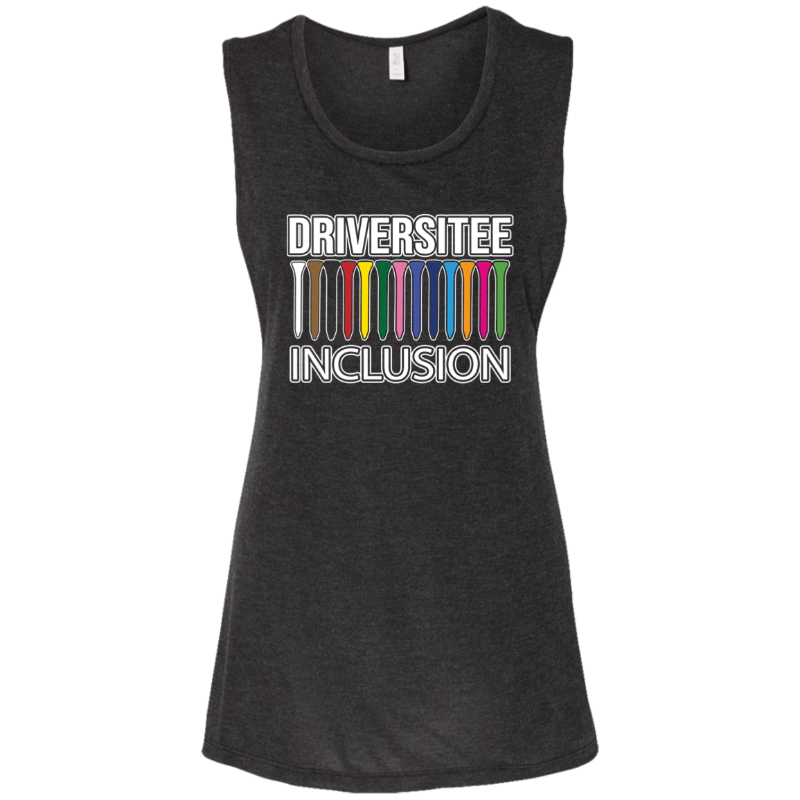 ZZZ#06 OPG Custom Design. DRIVER-SITEE & INCLUSION. Ladies' Flowy Muscle Tank