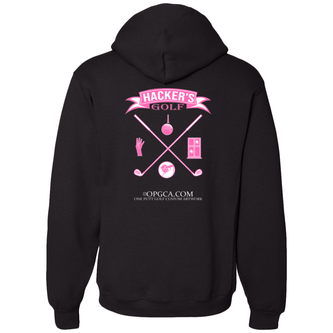 ZZZ#20 OPG Custom Design. 1st Annual Hackers Golf Tournament. Ladies Edition. Dri-Power Fleece Pullover Hoodie