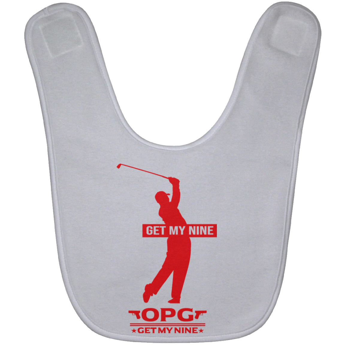 OPG Custom Design #16. Get My Nine. Male Version. Baby Bib