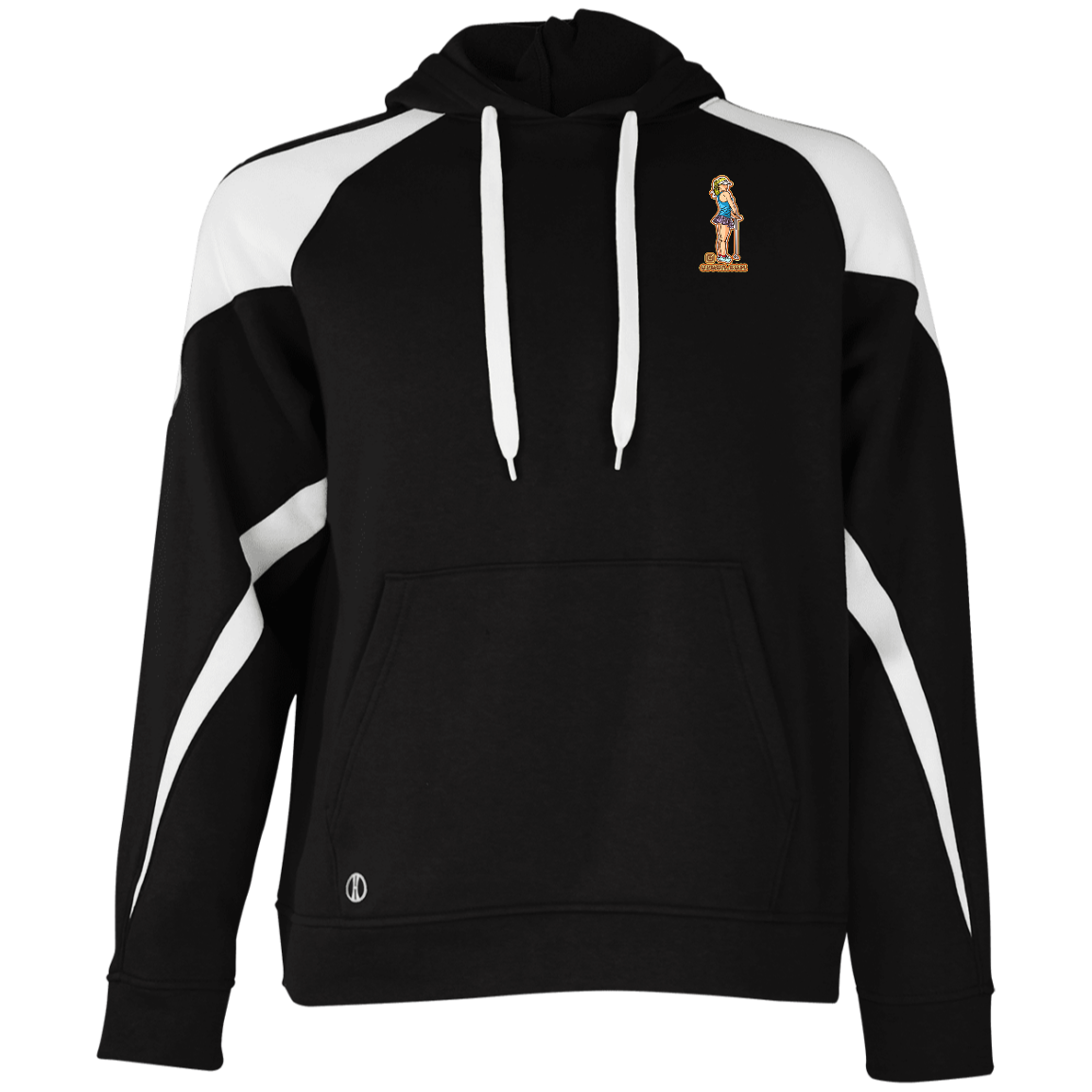 OPG Custom Design #28. Drive it. Chip it. One Putt golf it. Colorblock Fleece Hoodie